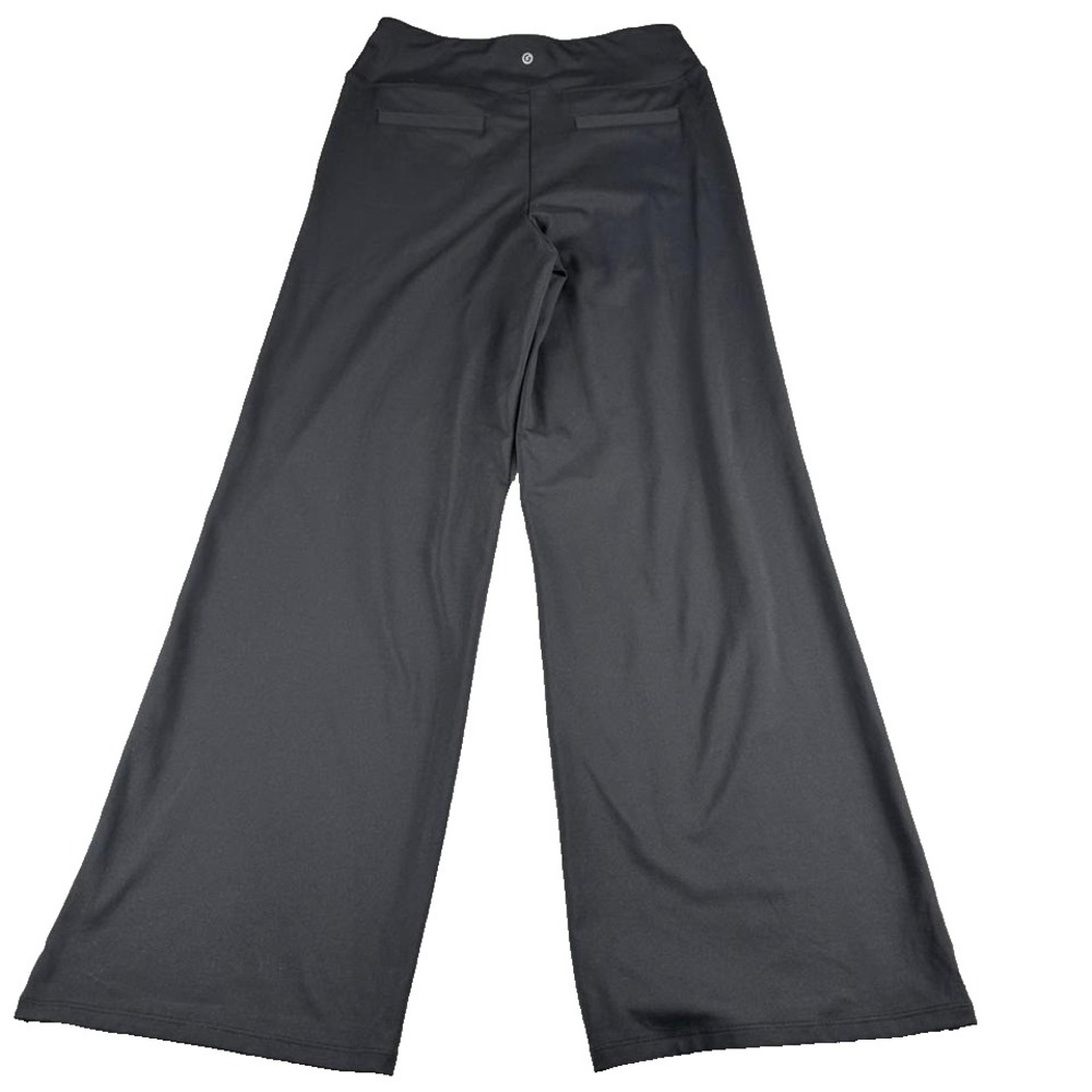 G4Free‎ Wide Leg Pants Womens Medium Black High Activewear Athleisure Waisted